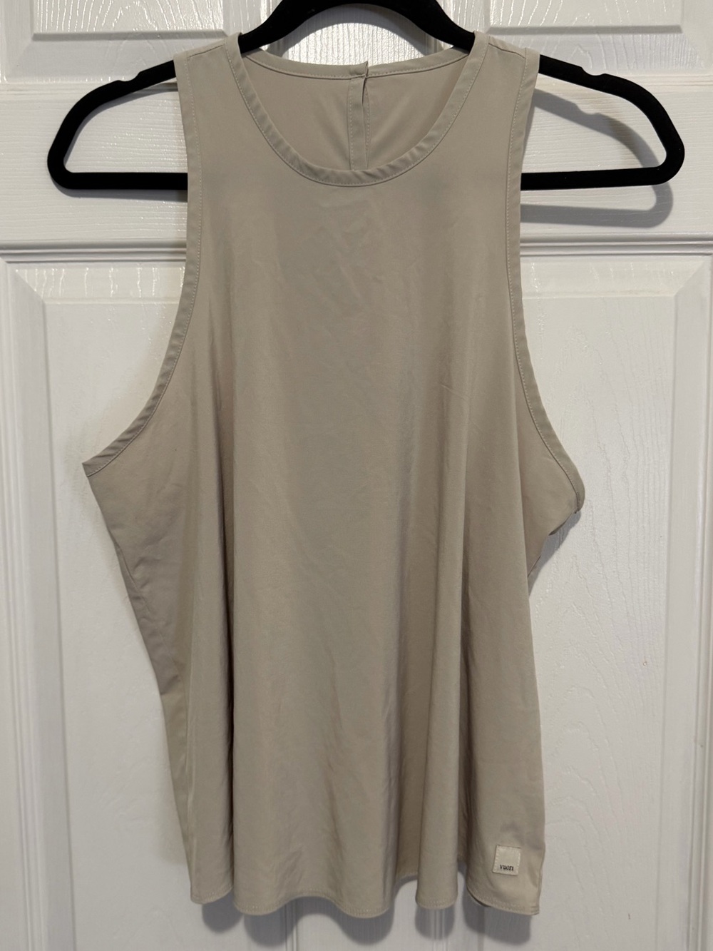 Vuori Beige/Taupe Sleeveless Tank Top